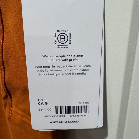 Athleta Salutation stash tight size Large - Picture 2 of 4